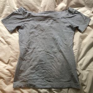 Off the Shoulder JCrew Striped Top‎